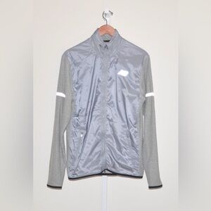 New Balance Men's Lightweight Gray Zippered Jacket with Hood Size M Medium